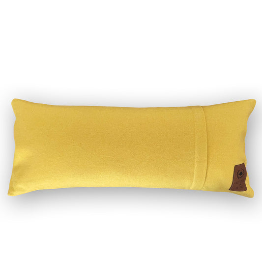 Dekokissen DAAACKEL - 30x70cm - sonnengelb-creme