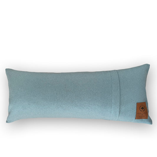 Dekokissen DAAACKEL - 30x70cm - taubenblau-lichtgrau