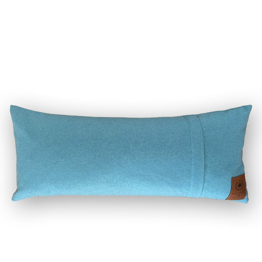 Dekokissen DAAACKEL - 30x70cm - türkis-dunkles türkis