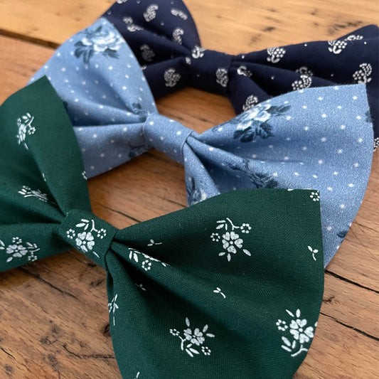 Trachtenfliege FRIDO - Gr. L - grün-weiß