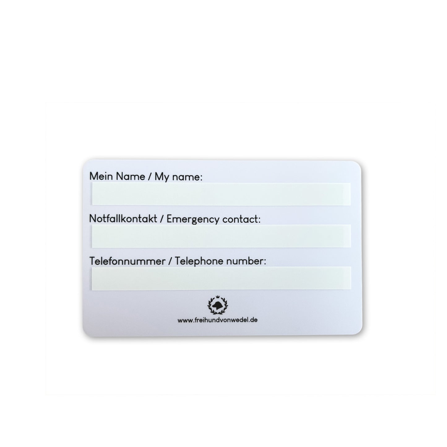 Notfallkarte für Haustierbesitzer