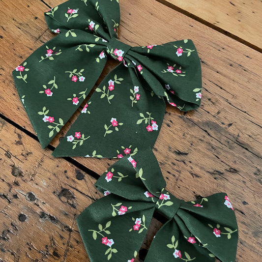 Trachtenschleiferl THERES - Gr. L - grün-pink