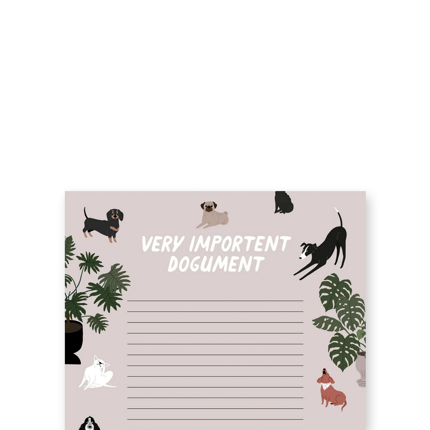 Notizblock - VERY IMPORTENT DOGUMENT