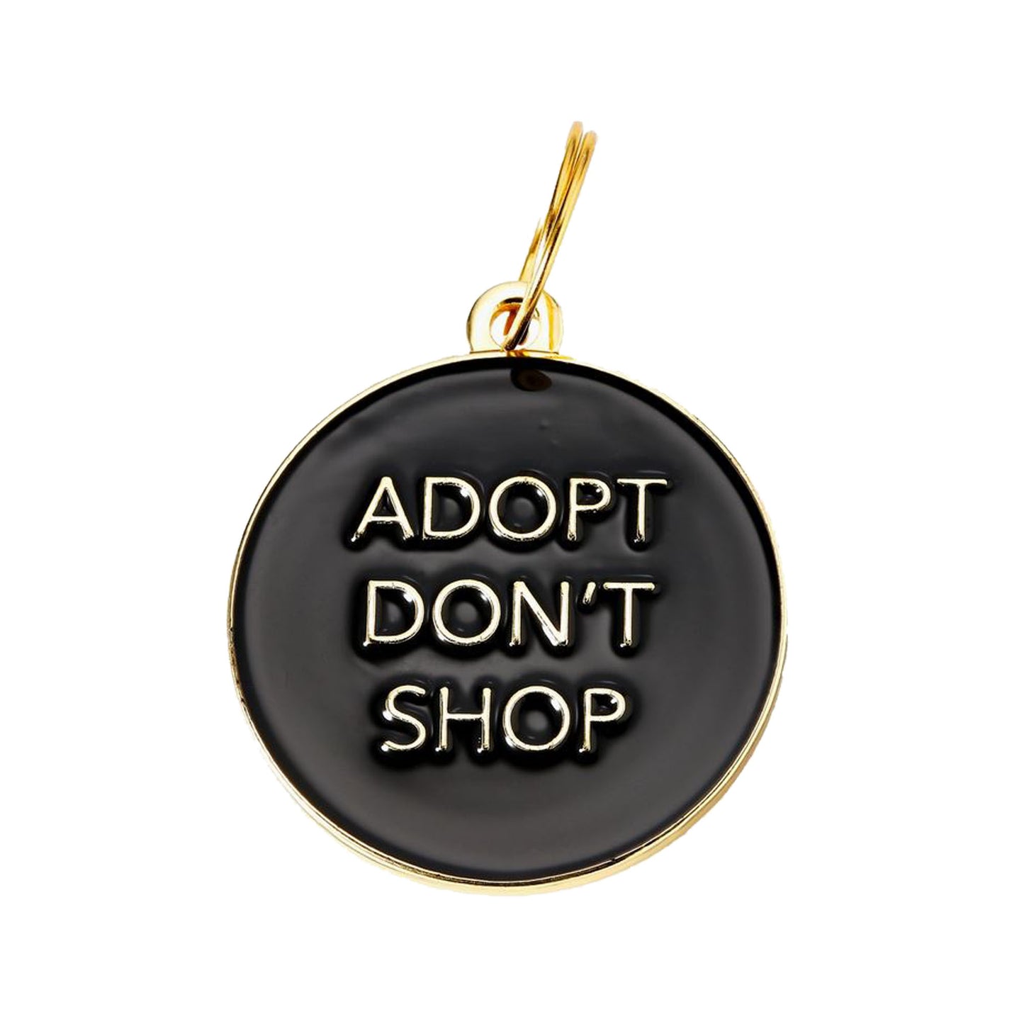 Hundemarke - Adopt don´t shop - schwarz