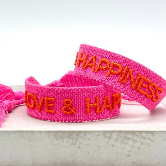 Statement-Armband - LOVE & HAPPINESS