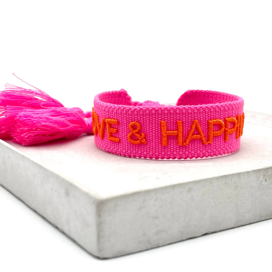 Statement-Armband - LOVE & HAPPINESS