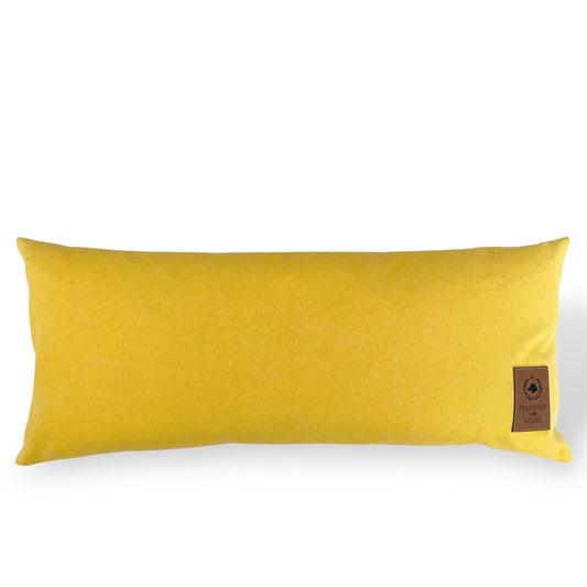 Dekokissen DAAACKEL - 30x70cm - sonnengelb-creme