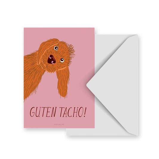 Postkarte mit Umschlag - GUTEN TACHO