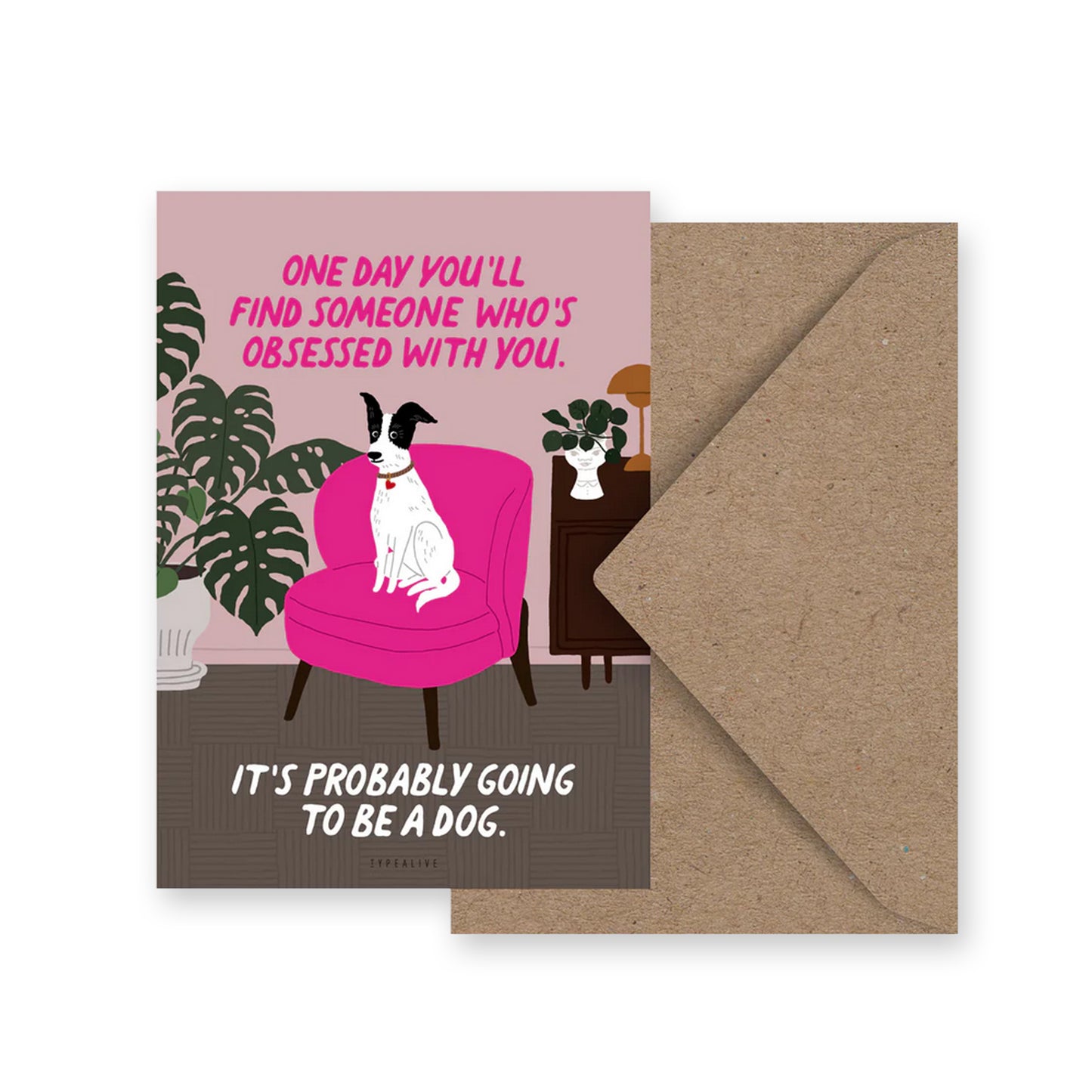 Postkarte mit Umschlag - SOMEONE´S DOG