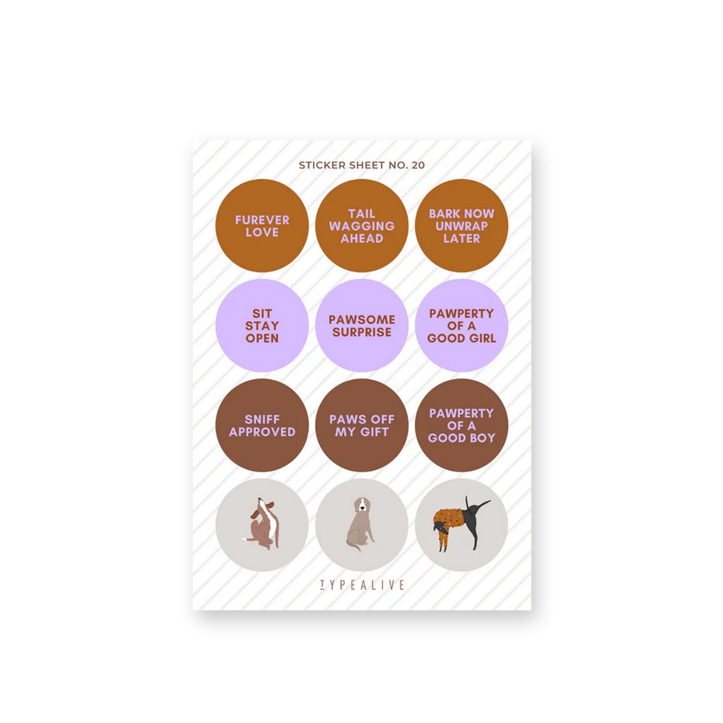 Stickerbogen für Hundefans - STICKER NO.20